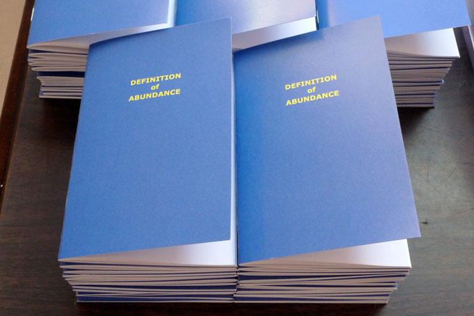 photo of Abundance booklets