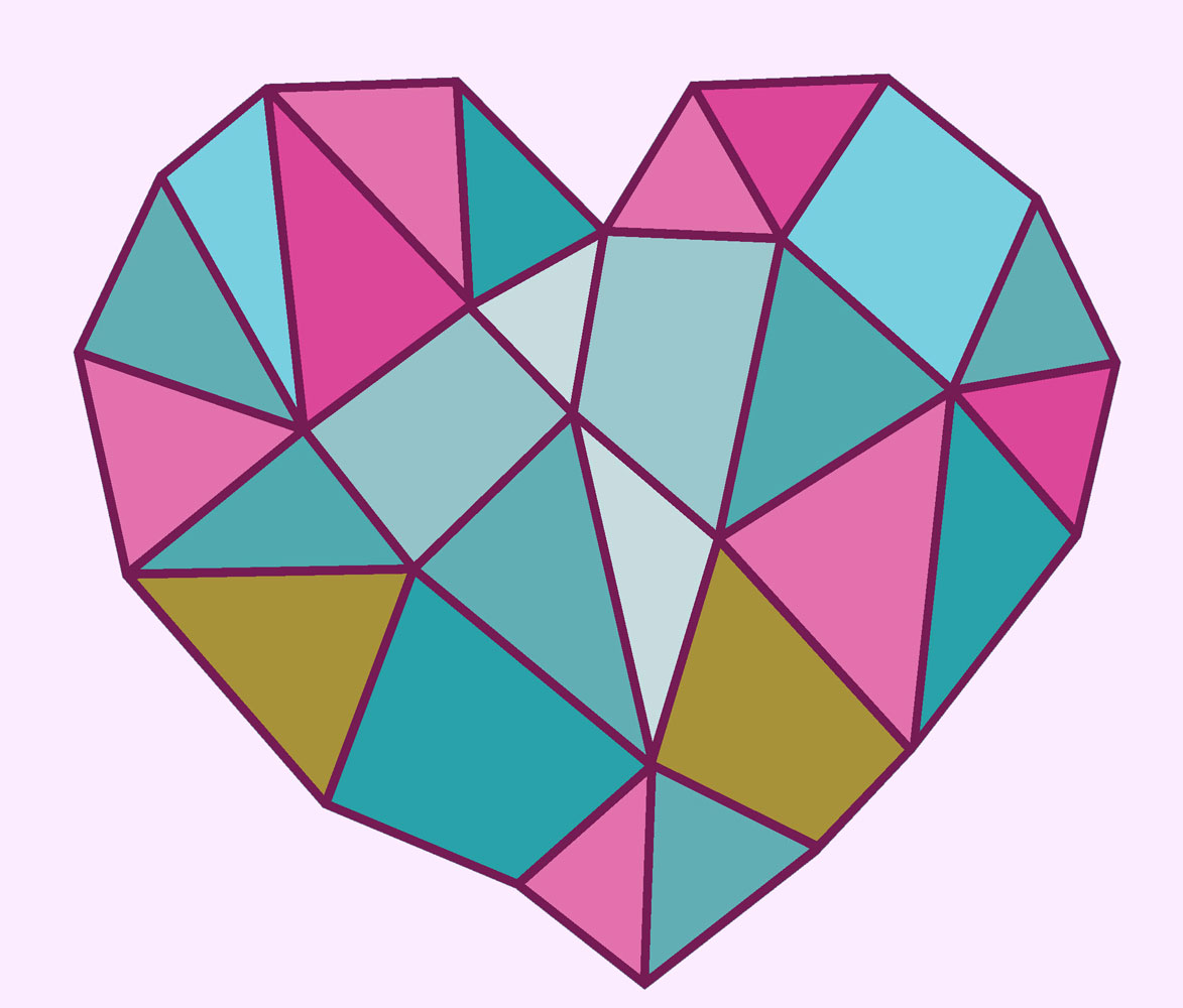 geometric heart